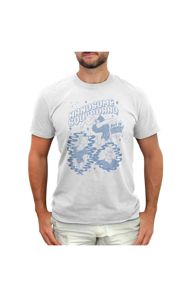 SpongeBob SquarePants Men's SpongeBob SquarePants Handsome Squidward  Graphic T-Shirt, Main, color, White