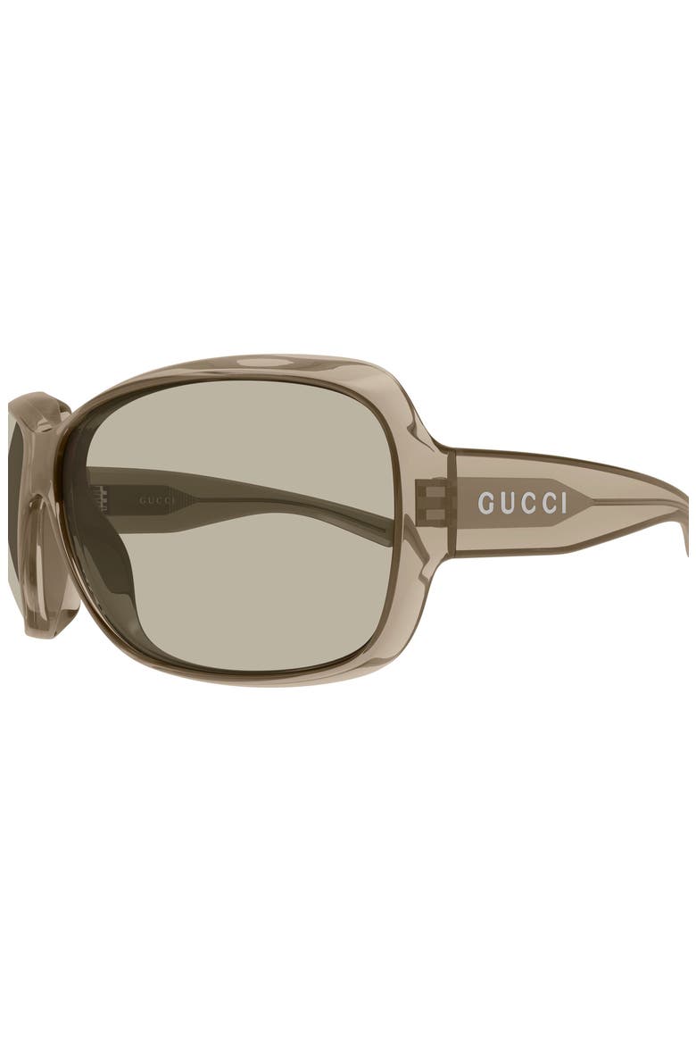 70mm Oversize Square Sunglasses, Alternate, color, BEIGE