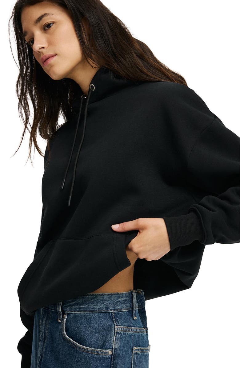 Cotton On Women's Premium Oversized Hoodie, Alternate, color, Black