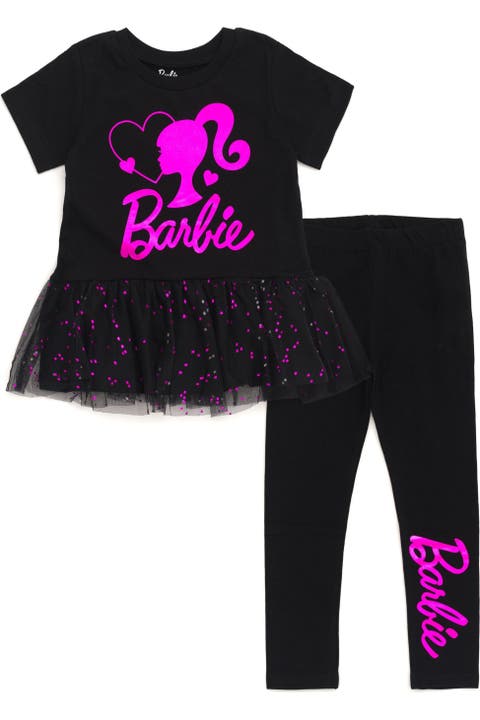2-Piece Peplum Tee and Leggings Set