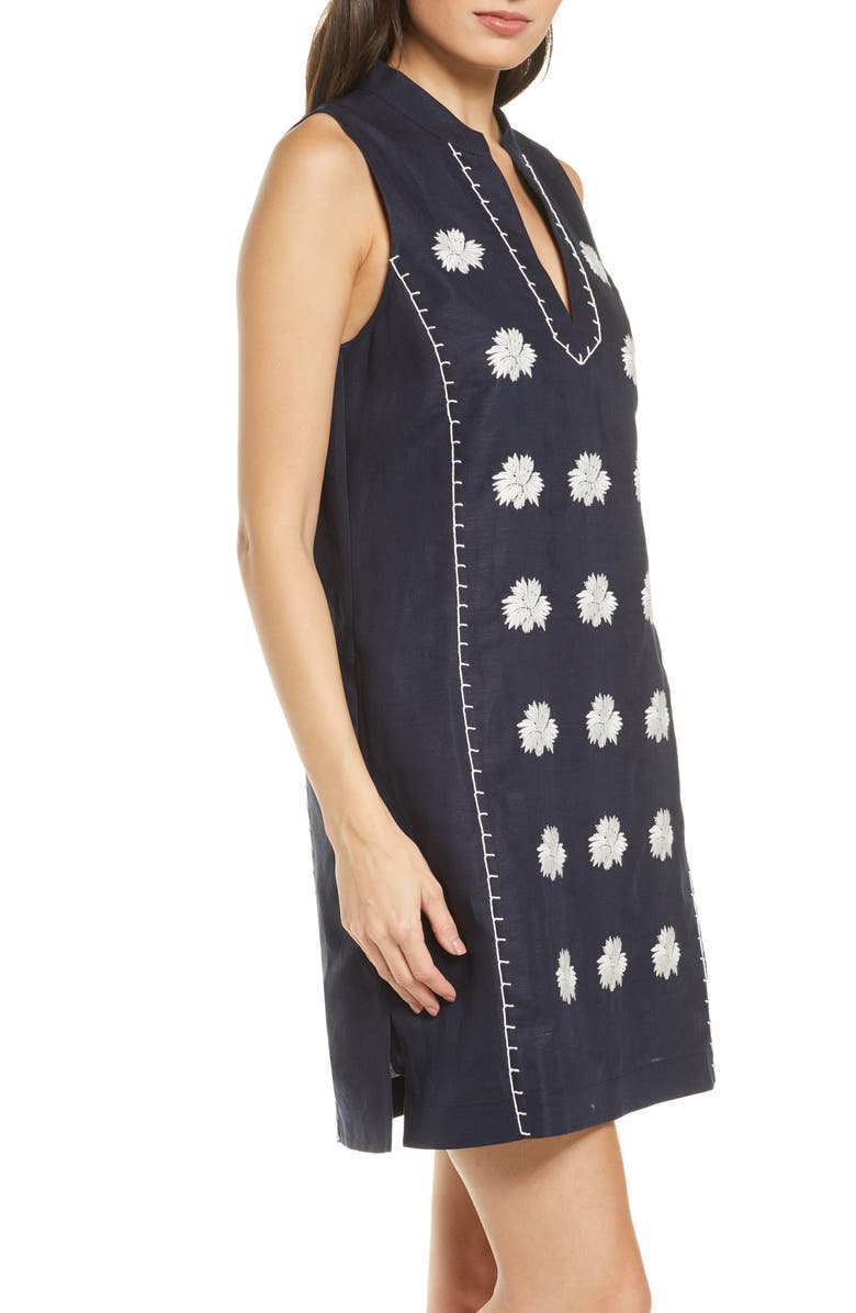 Tory Burch Embroidered Cover-Up Dress, Alternate, color, 
