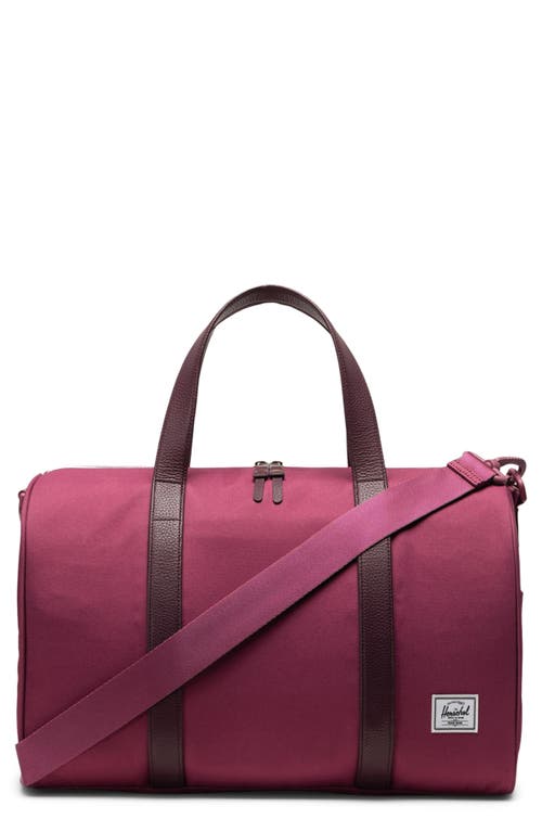 Herschel Supply Co . Novel Water Resistant Recycled Polyester Duffle Bag In Purple