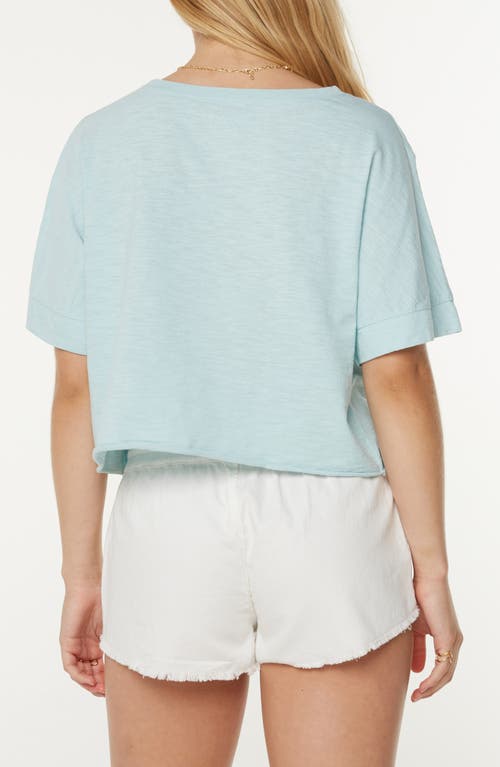 Roxy College Oversize Crop Cotton Graphic T-shirt