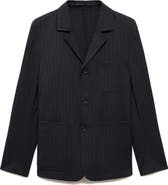 MANGO Slim Fit Pinstripe Sport Coat