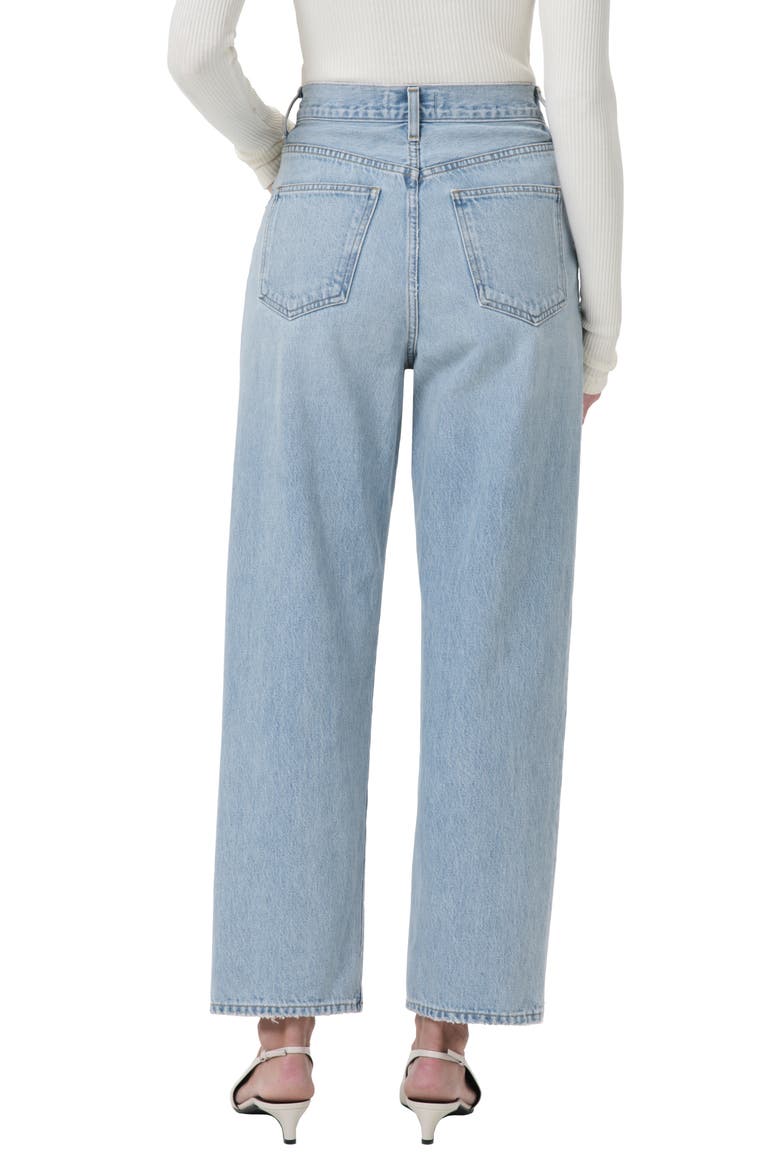 Fold Waistband Ankle Wide Leg Jeans, Alternate, color, SIDELINE