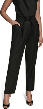 Donna Karan New York Paperbag Waist Drawstring Pants