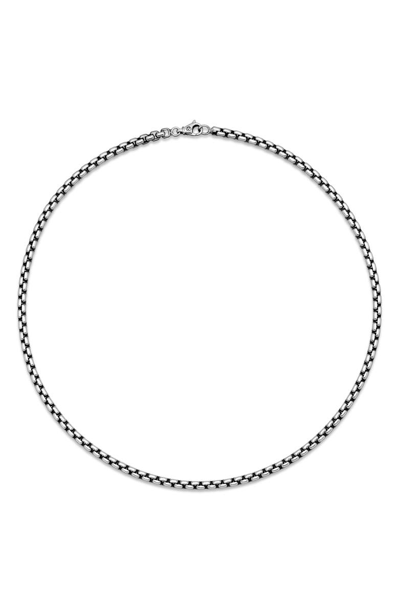 David Yurman Men's Box Chain Necklace in Sterling Silver, 4.8mm, Alternate, color, Silver