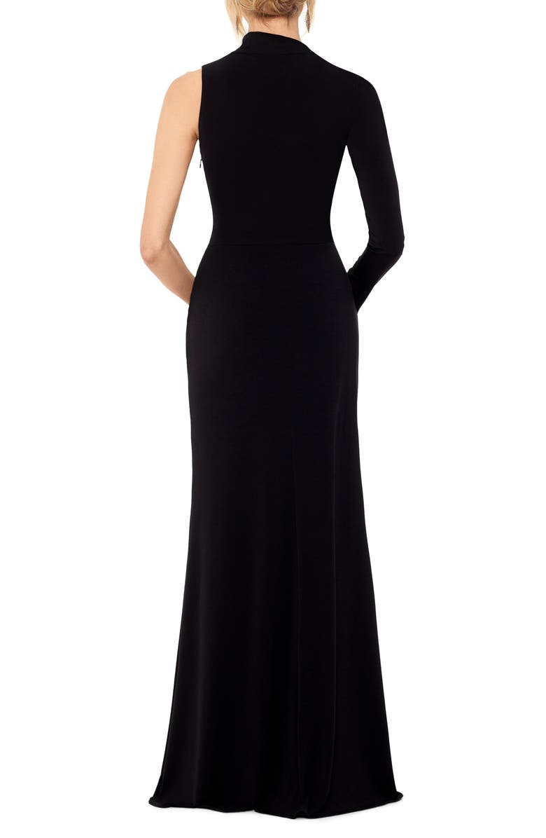 Asymmetric Single Long Sleeve Gown