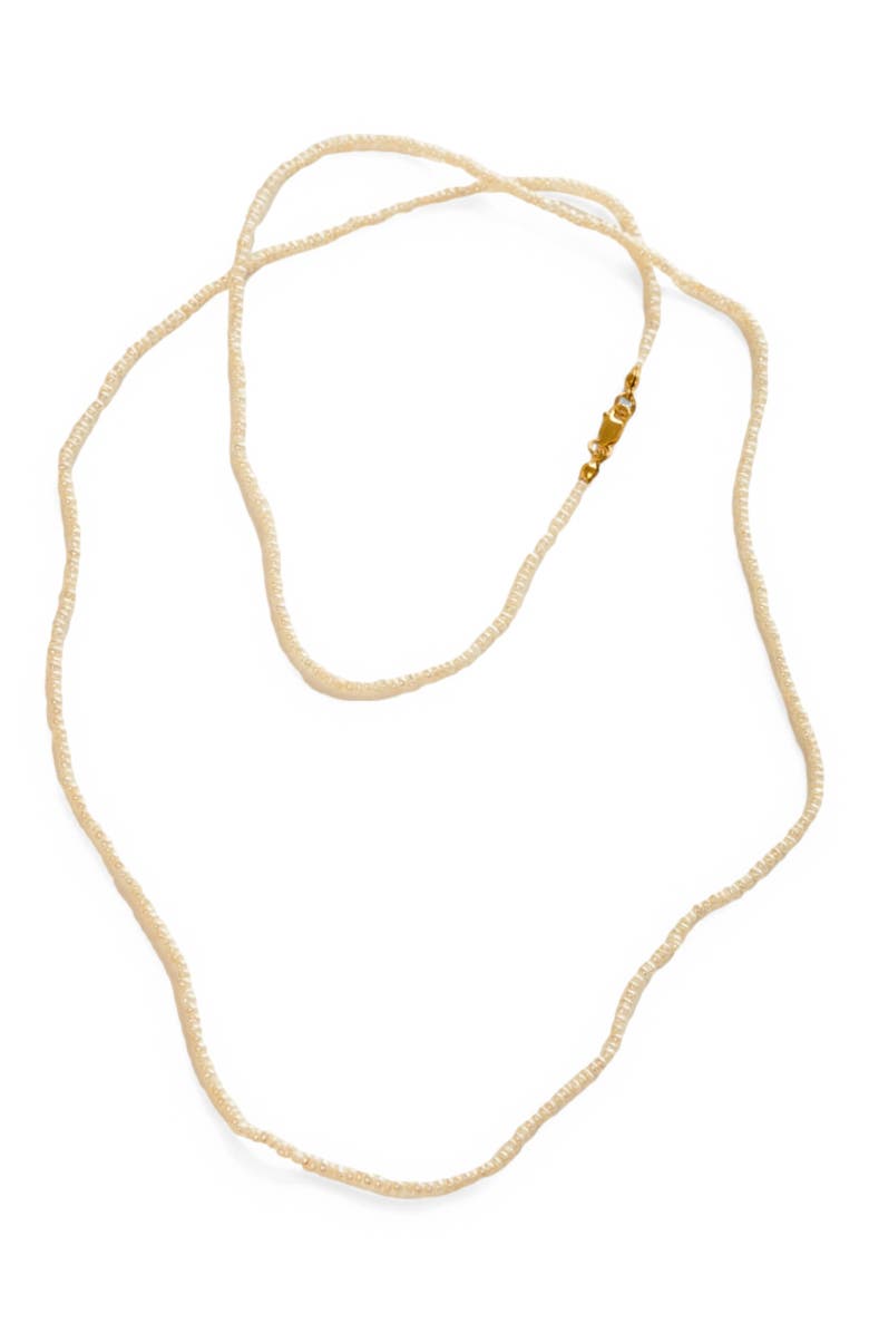 Mantra I Am Abundant Pearl Chain, Main, color, Pearl