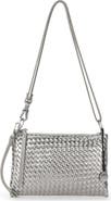 The Sak Vita Hand Woven Leather Crossbody Wristlet