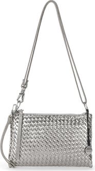 The Sak Vita Hand Woven Leather Crossbody Wristlet