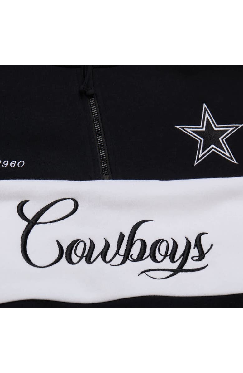 Mitchell & Ness Women's Mitchell & Ness Black Dallas Cowboys Quarter-Zip Jacket, Alternate, color, Black
