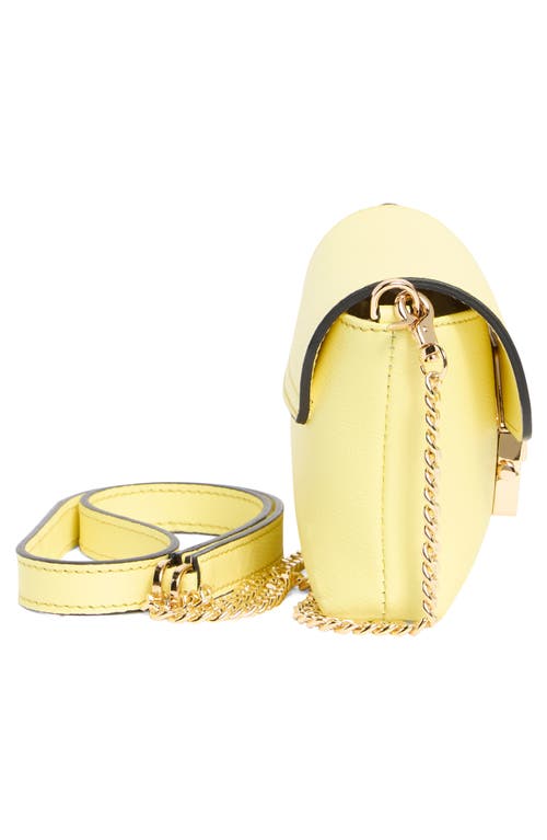 Valentino By Mario Valentino Lilou Bonbonniere Leather Crossbody Bag In Citron Zest