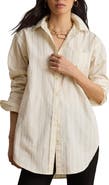 Lauren Ralph Lauren Broadcloth Cotton Button-Up Shirt