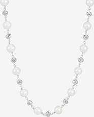 Dower & Hall Nugget & White Freshwater Pearl Necklace