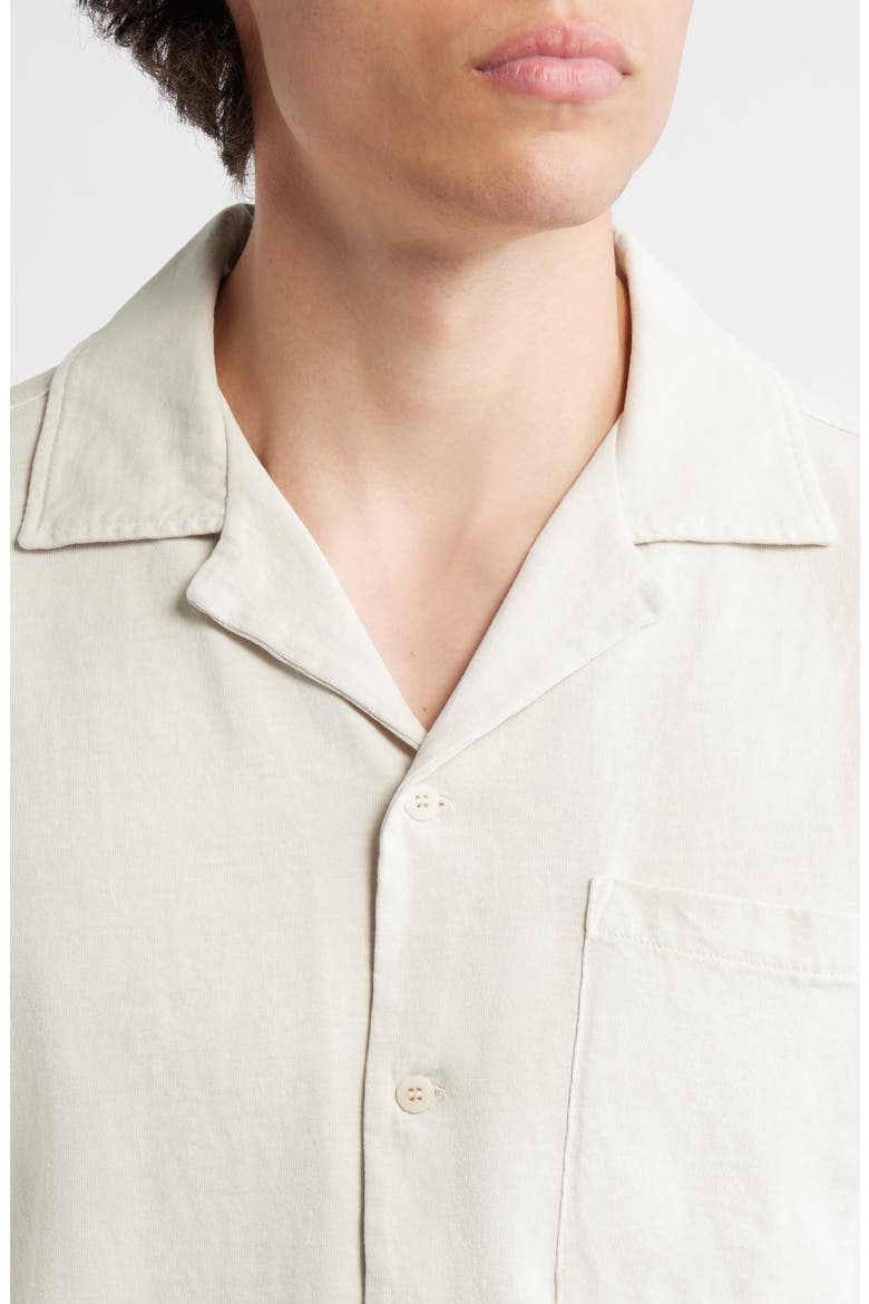 Caza Featherweight Organic Cotton Camp Shirt, Alternate, color, CREAM