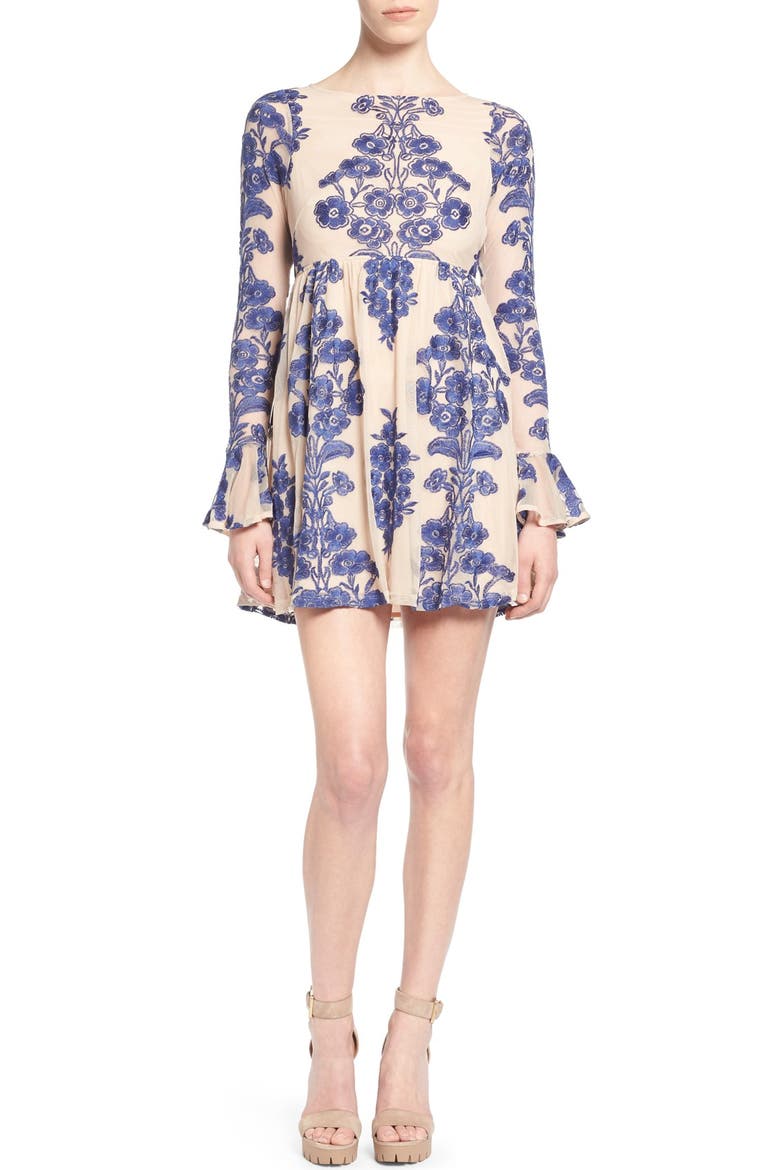 'Temecula' Minidress, Main, color, NAVY