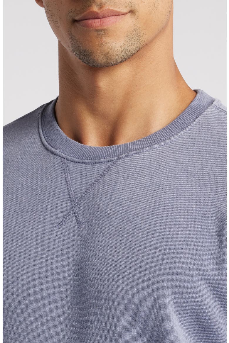 Mineral Wash Fleece Sweatshirt, Alternate, color, ZINC