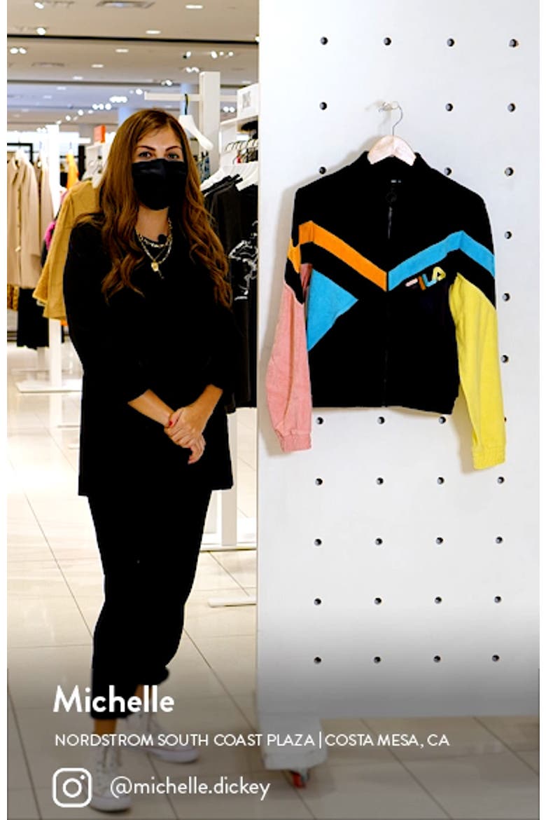 Hadley Colorblock Velour Crop Jacket video