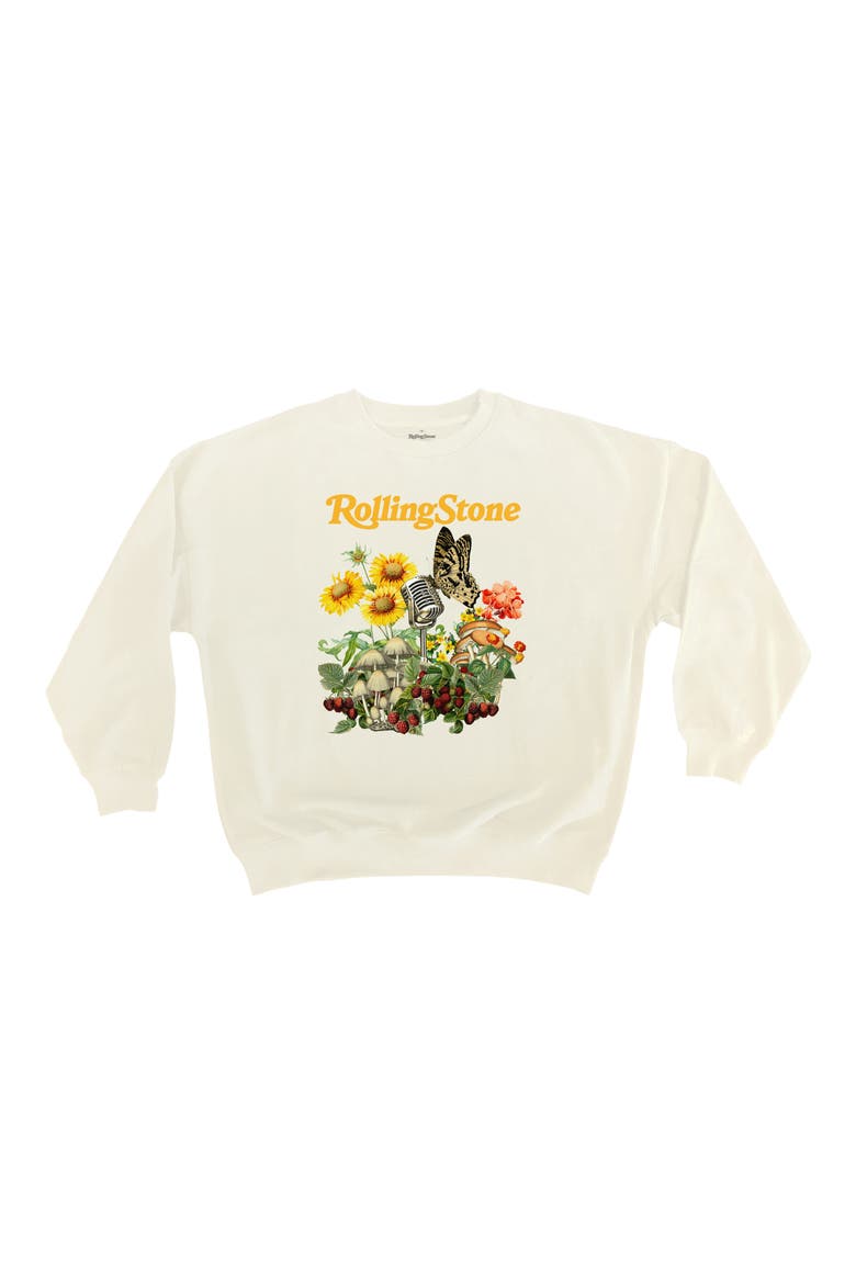 Rolling Stone Mag Springtime Sweatshirt, Main, color, CREAM