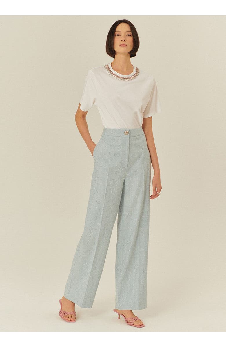 Exquise Kayleigh Glossy Accent High, Main, color, Blue