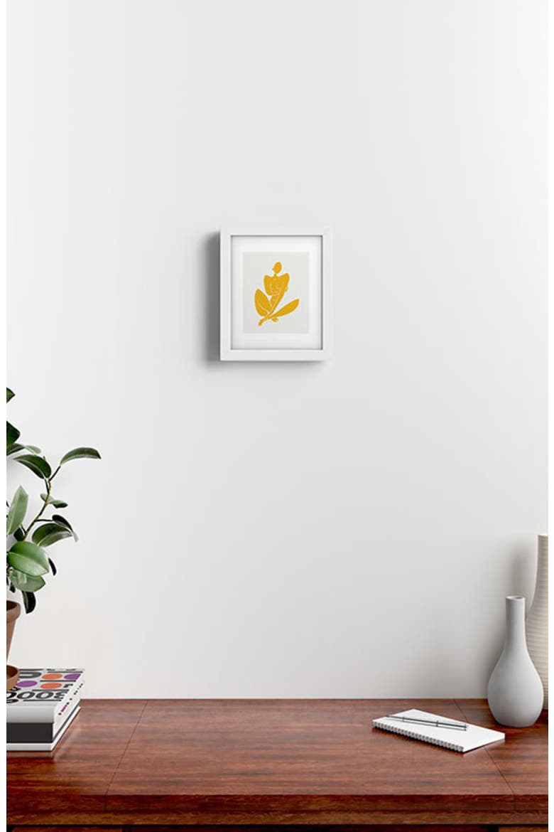 Nude in Yellow Framed Art Print, Alternate, color, YELLOW