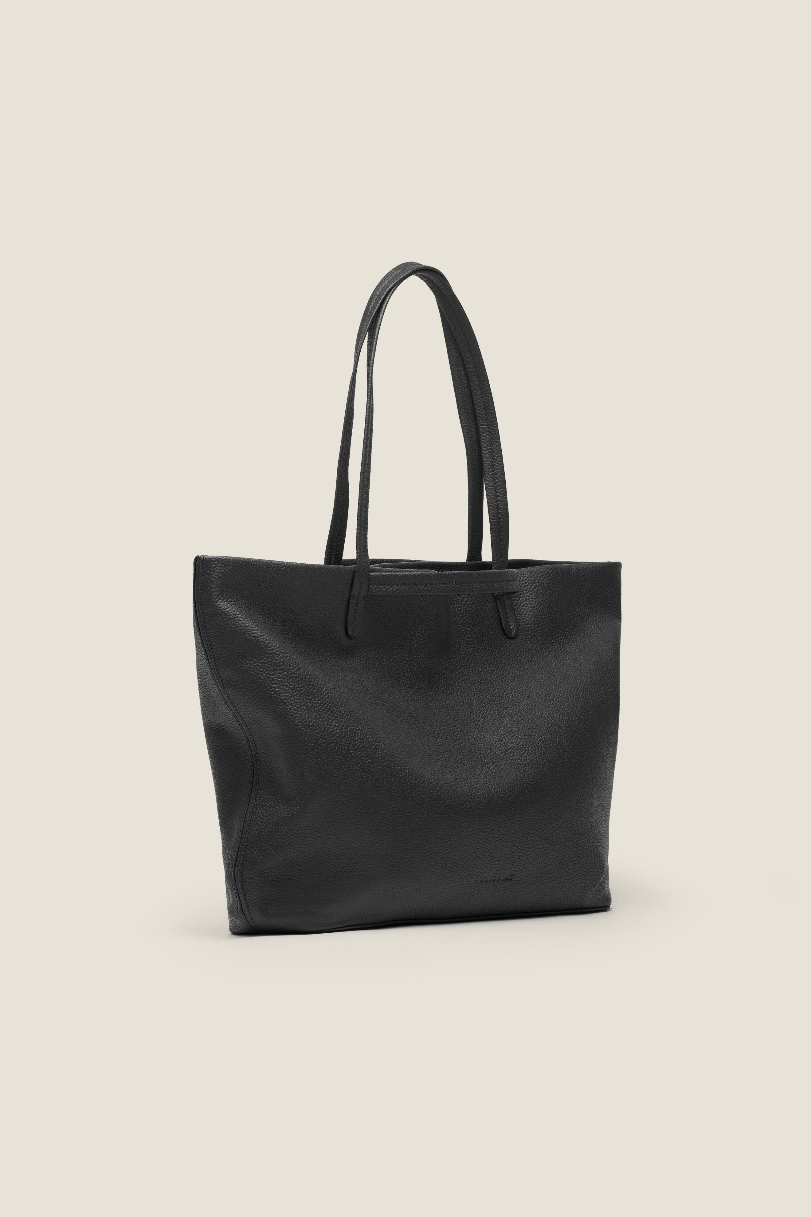 Rove Organized Leather Travel Tote, Alternate, color, Jet Black