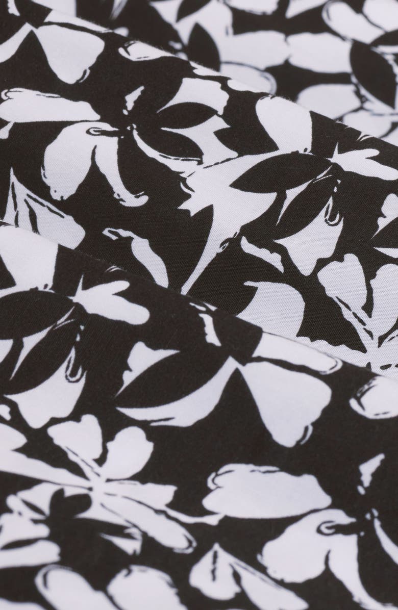 Bugatchi Jackson Print Camp Shirt, Alternate, color, Black