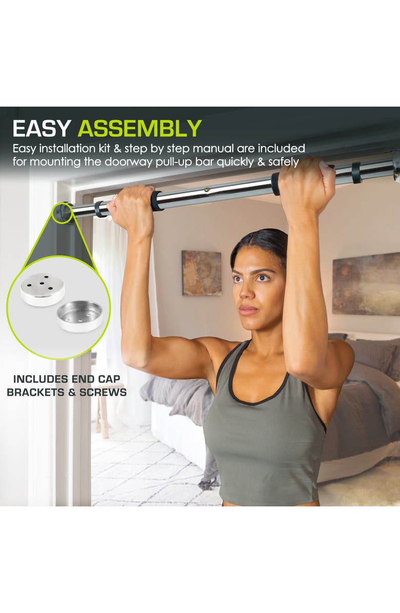 ProsourceFit Doorway Pull-Up Bar, Alternate, color, Silver