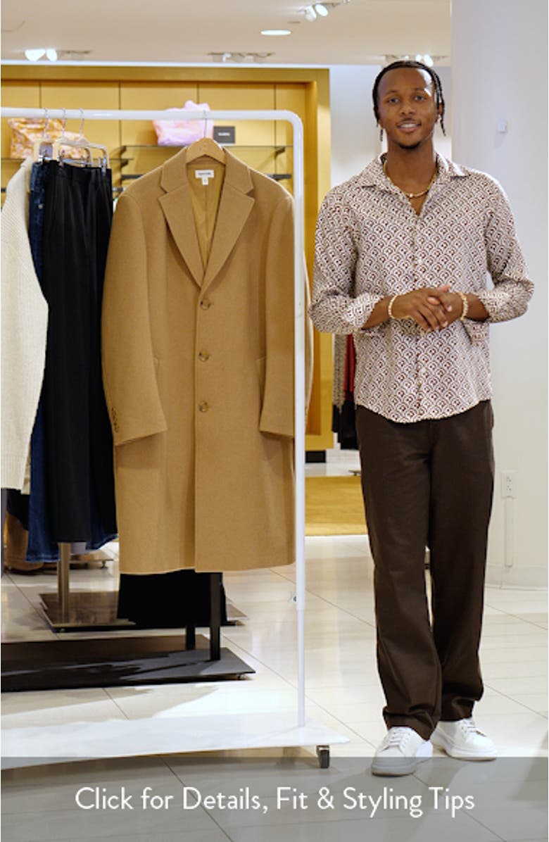 Wool Blend Melton Overcoat, sales video thumbnail