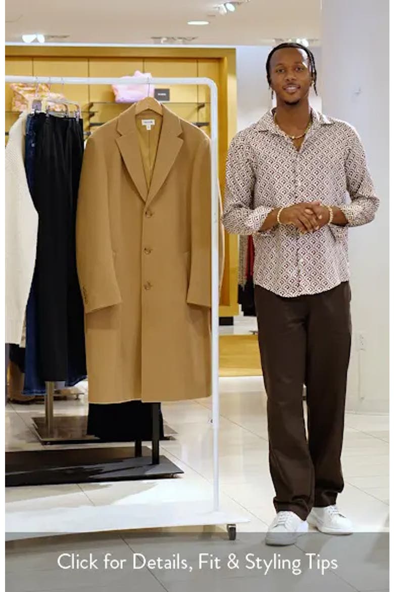 Wool Blend Melton Overcoat video