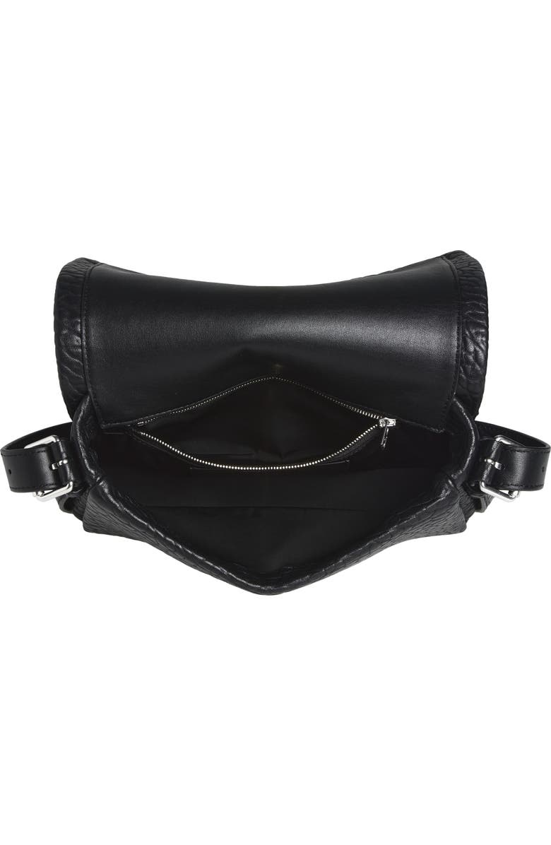 Alexander Wang Slim Ricco Crown Studded Leather Shoulder Bag, Alternate, color, Black