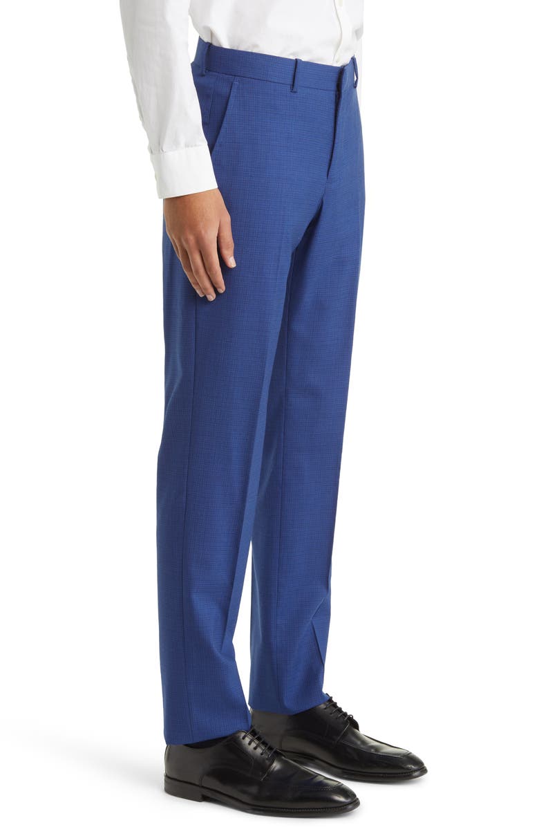 Nordstrom Trim Fit Wool Trousers, Alternate, color,