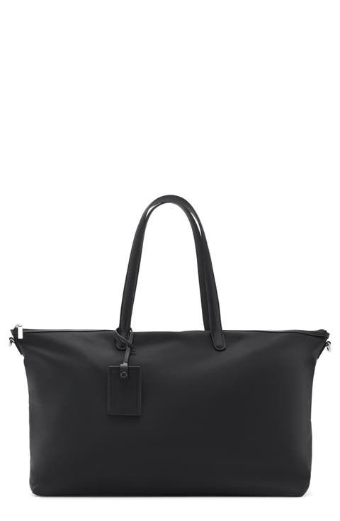 Large Nylon Shopper Tote