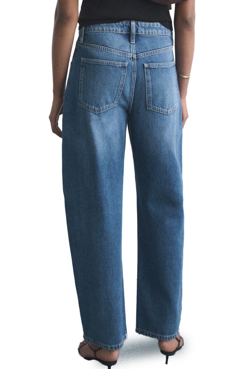 MANGO High Waist Balloon Jeans, Alternate, color, Dark Blue