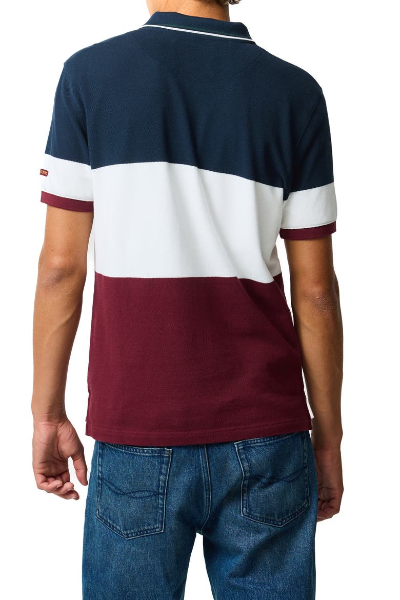 Homebay Sports Fit Colorblock Cotton Piqué Polo, Alternate, color, OXBLOOD