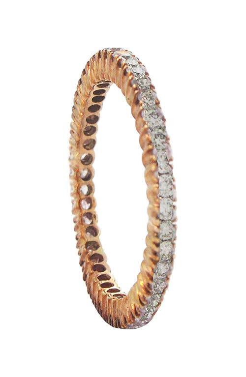 Sethi Couture Prong Set Diamond Band Ring in Gold 