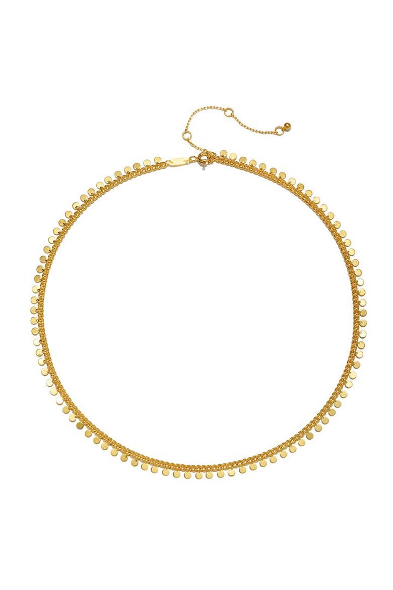 Shine a Light Coin Chain Necklace, Alternate, color, Gold