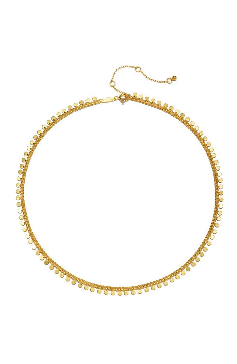 Satya Jewelry Shine a Light Coin Chain Necklace, Alternate, color, Gold