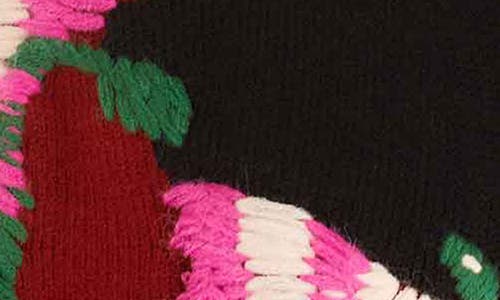 Farm Rio Colorful Flower Turtleneck Sweater In Multi