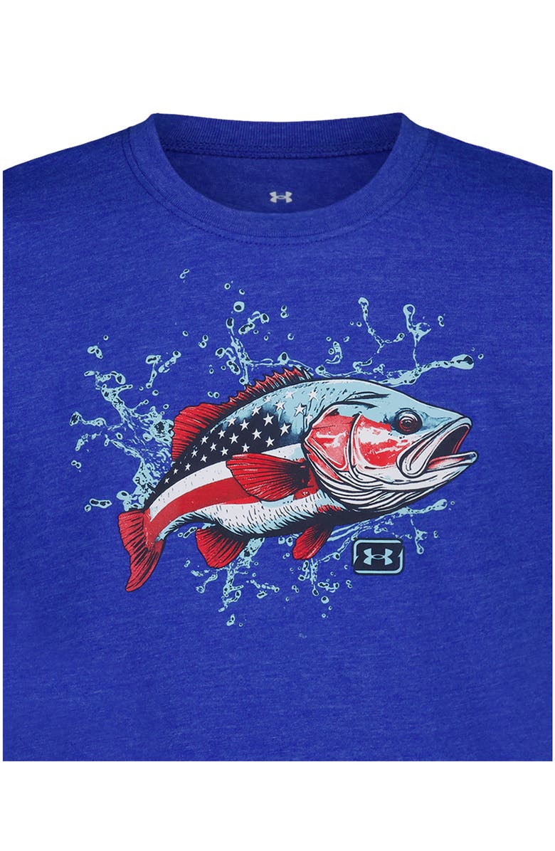 Under Armour Kids' Freedom Bass Graphic T-Shirt, Alternate, color, Team Royal