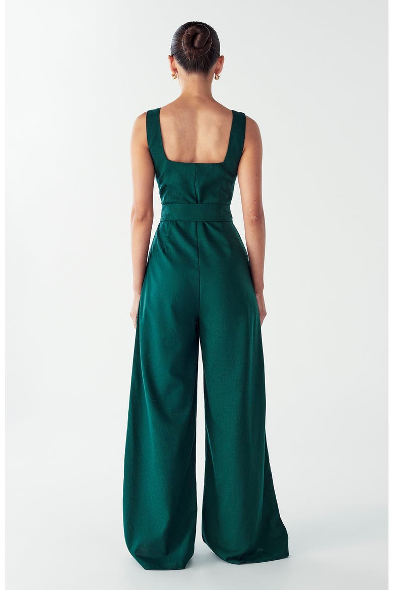 Graces Jumpsuit, Alternate, color, Emerald