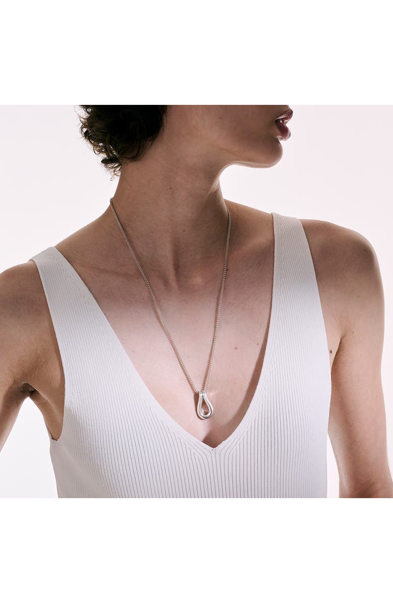 John Hardy Surf Pendant Necklace, Alternate, color, Silver