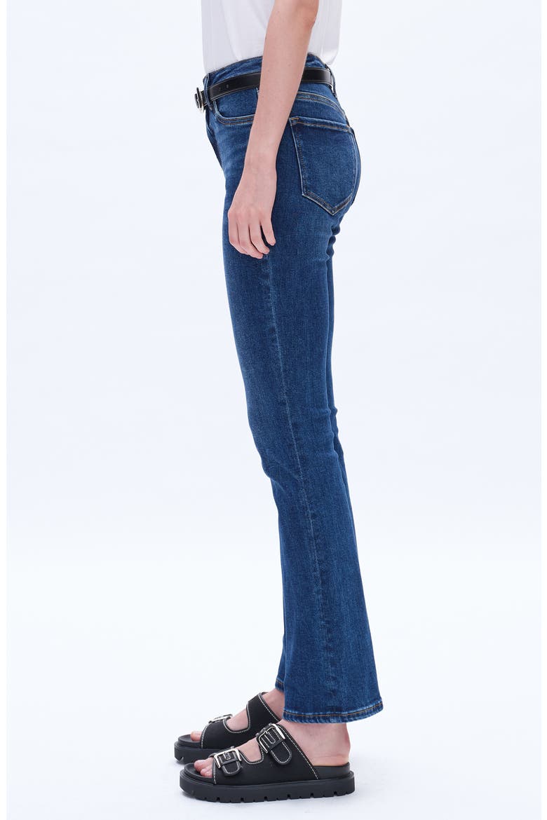 High Waist Bootcut Jeans, Alternate, color, DEEP SEA