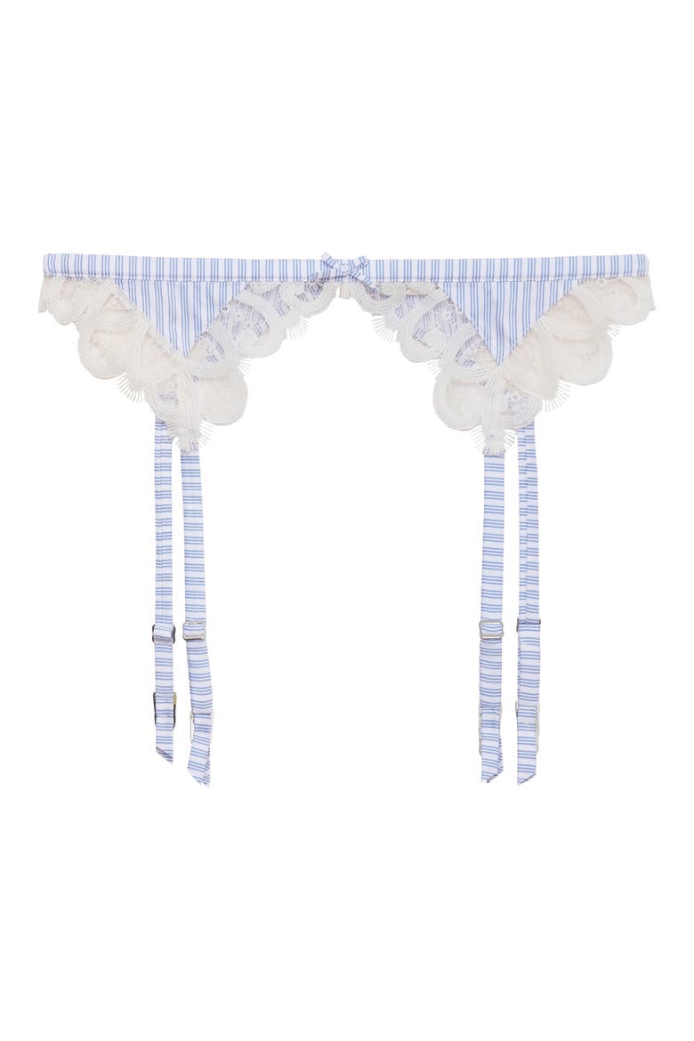 East Hampton Poplin Garter Belt, Alternate, color, EAST HAMPTON STRIPE