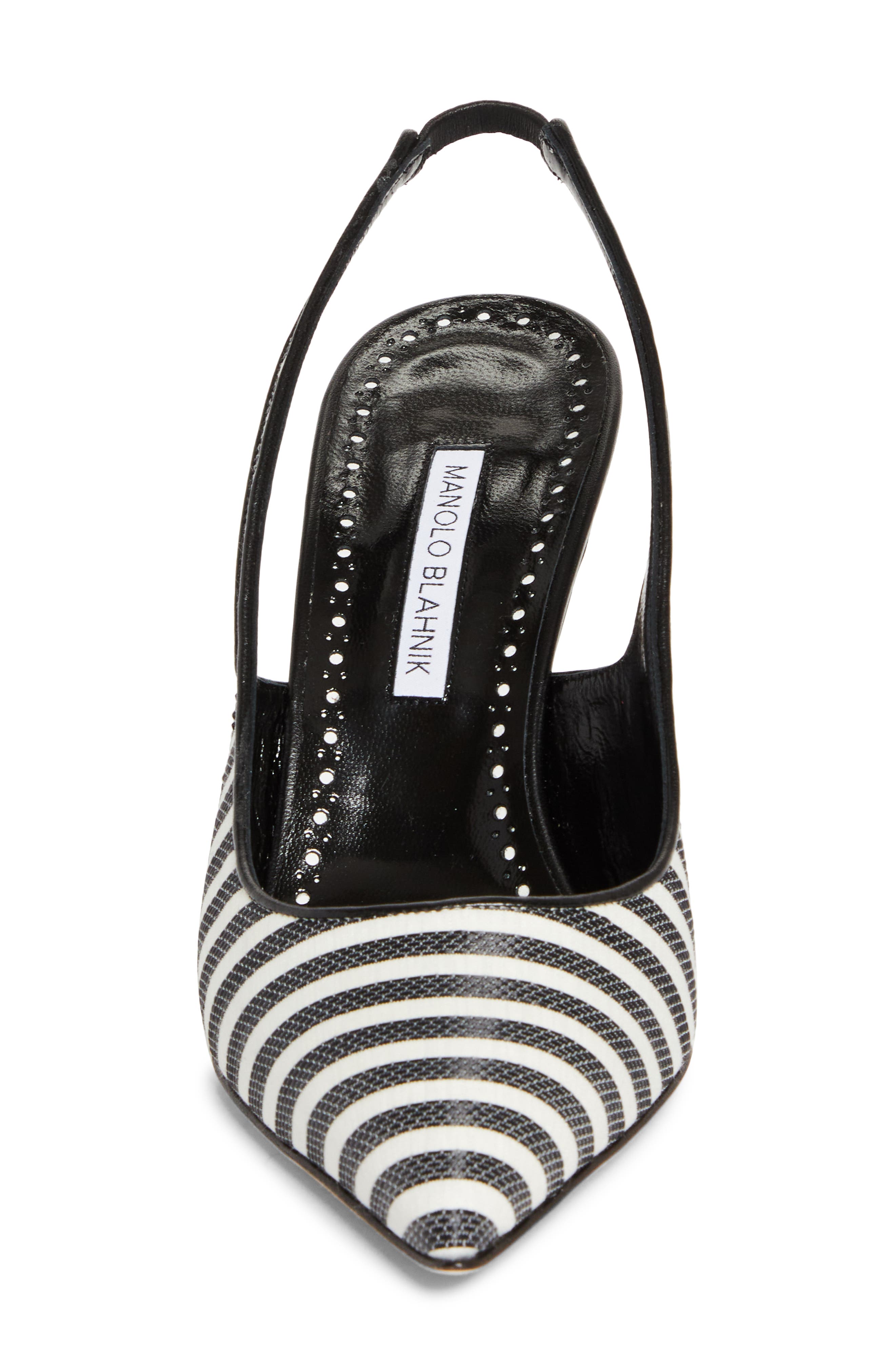 Manolo Blahnik Allurafia Stripe Slingback Pump, Alternate, color, 