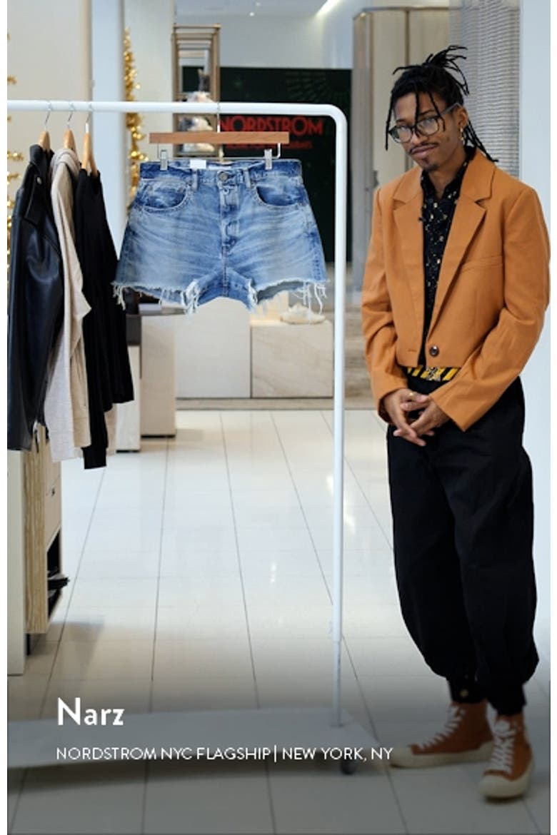 Fairlawn High Waist Cutoff Denim Shorts video