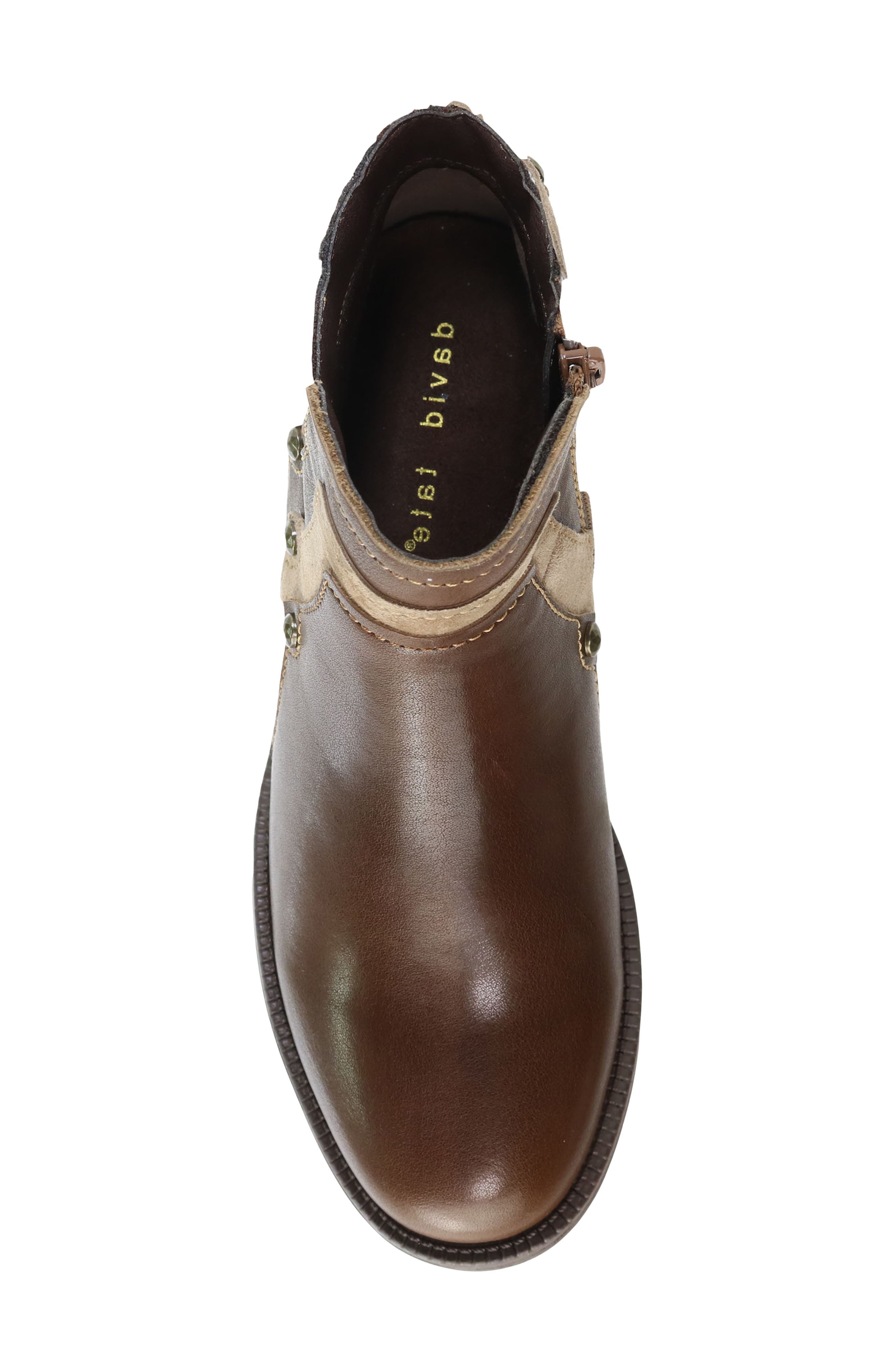 Solaris Bootie, Alternate, color, BROWN LEATHER