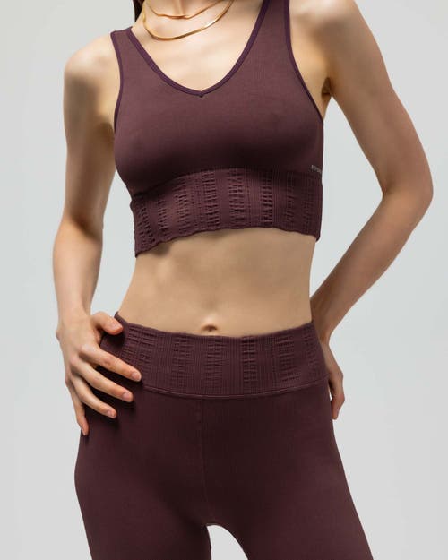 Reformer The V-neck Sports Bra In Purple