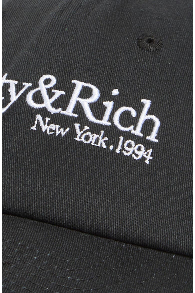 HWCNY Embroidered Baseball Cap, Alternate, color, FADED BLACK
